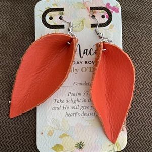 NEW Genuine Leather Earrings